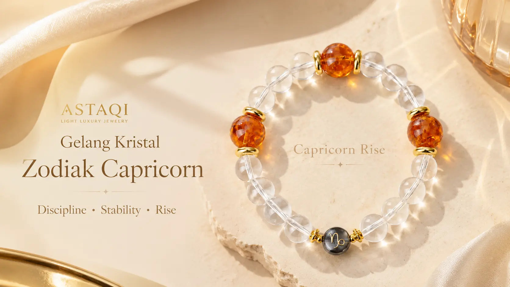Gelang Kristal Zodiak Capricorn: Karakter, Warna Kristal, dan Desain untuk Energi yang Stabil