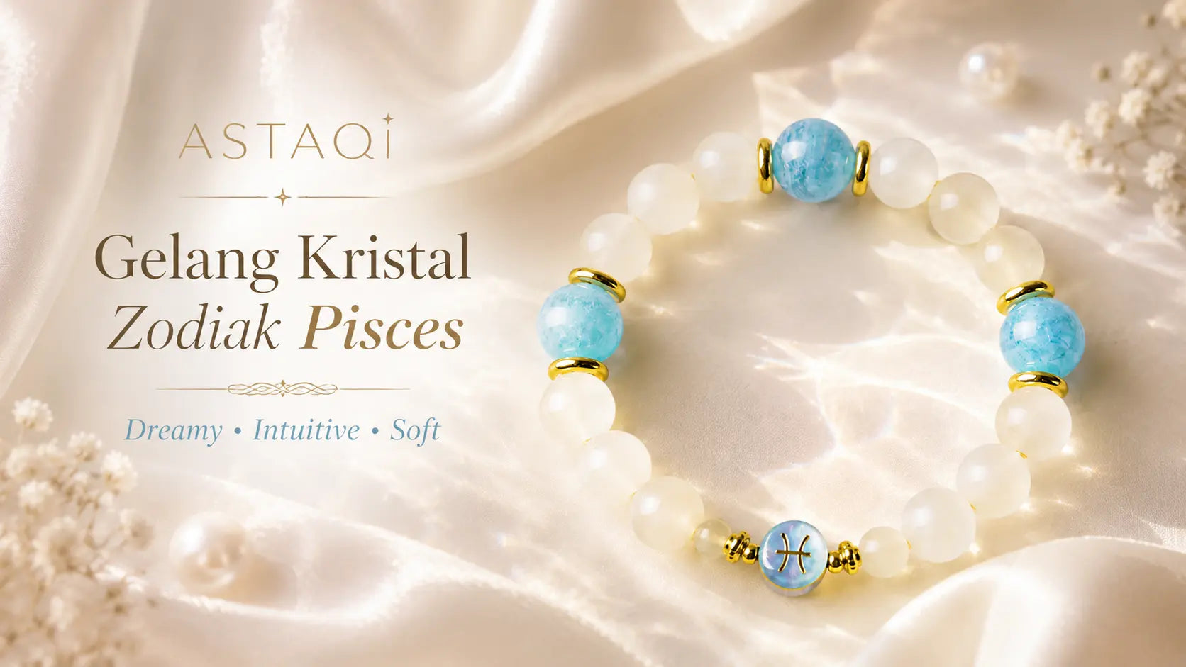 Gelang Kristal Zodiak Pisces: Karakter, Warna Kristal, dan Desain untuk Energi yang Lembut