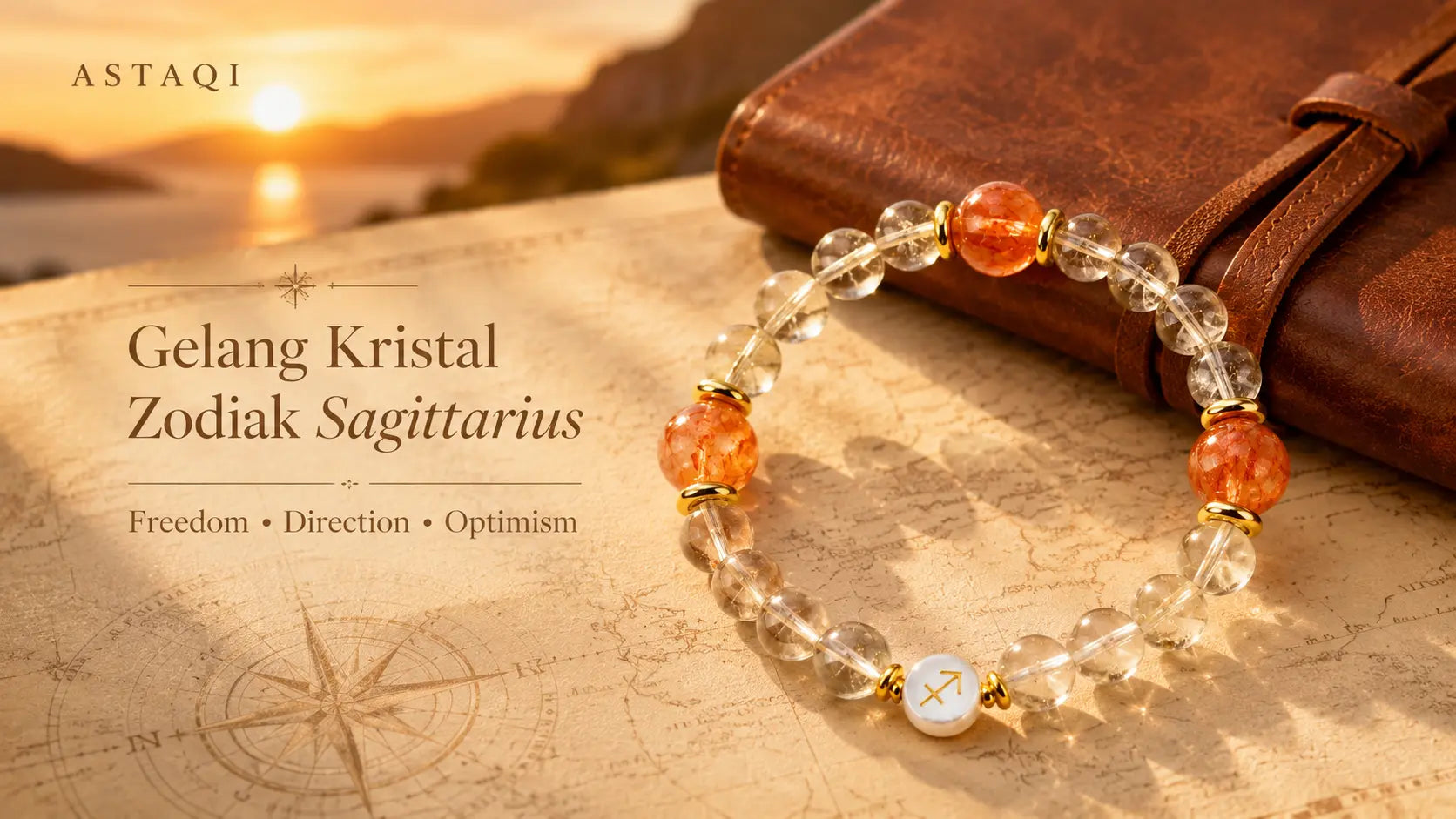 Gelang Kristal Zodiak Sagittarius: Karakter, Warna Kristal, dan Desain untuk Energi yang Berani