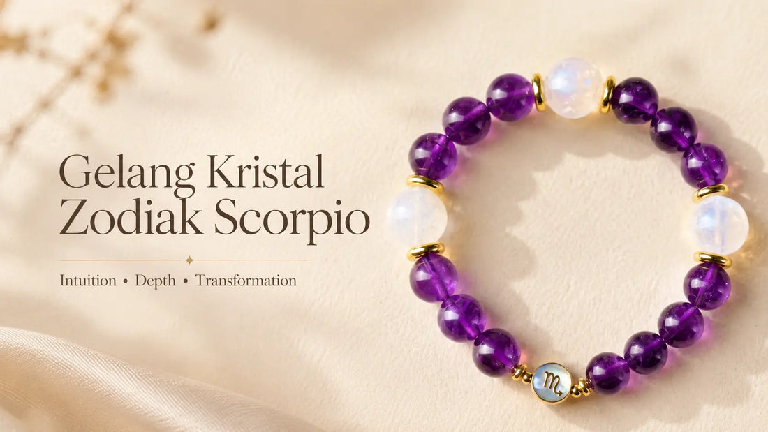 Gelang Kristal Zodiak Scorpio: Karakter, Warna Kristal, dan Desain untuk Energi yang Dalam