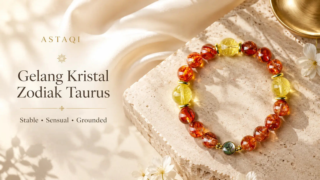 Gelang Kristal Zodiak Taurus: Karakter, Warna Kristal, dan Desain untuk Energi yang Stabil