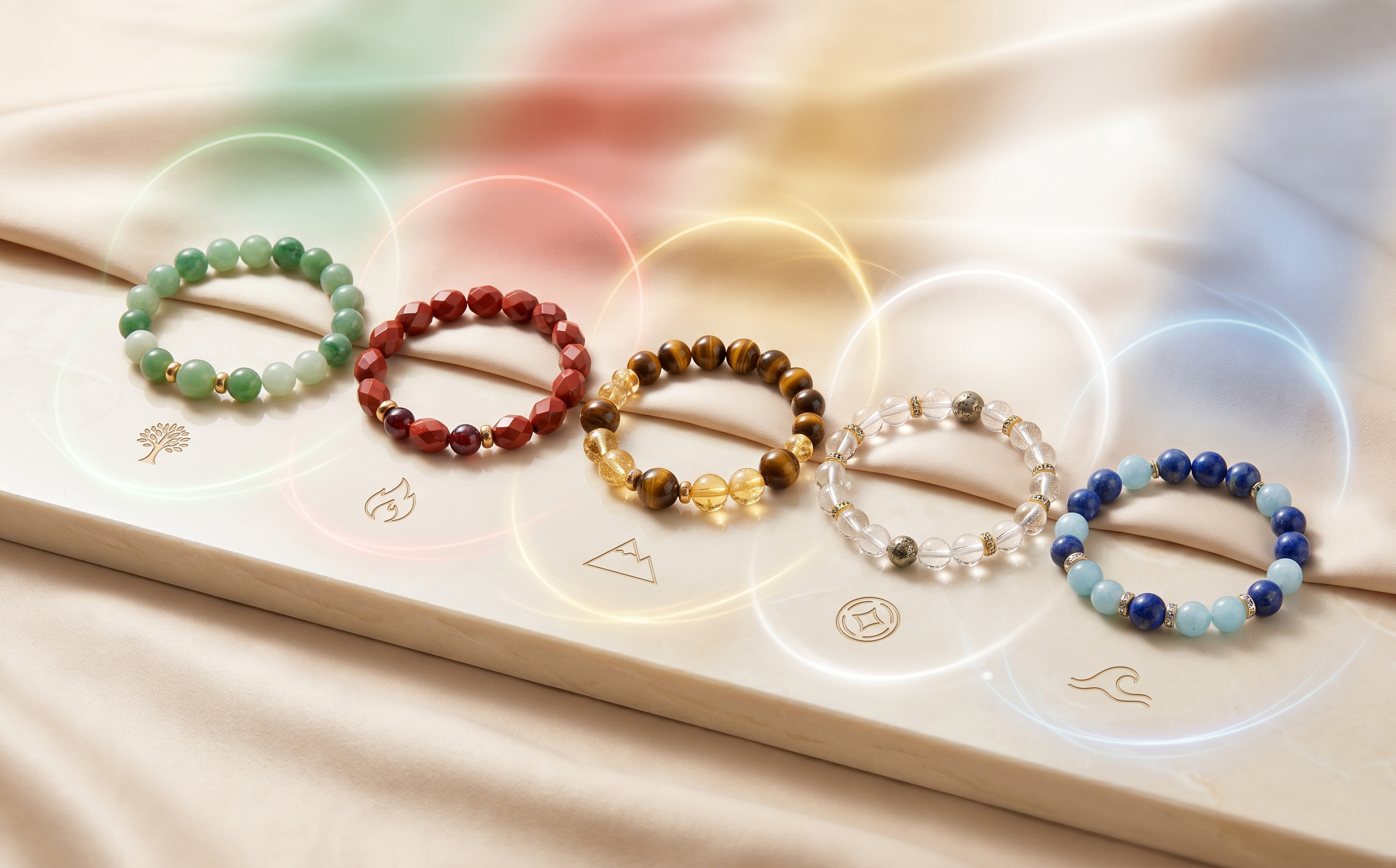 Five Elements Crystal Bracelets