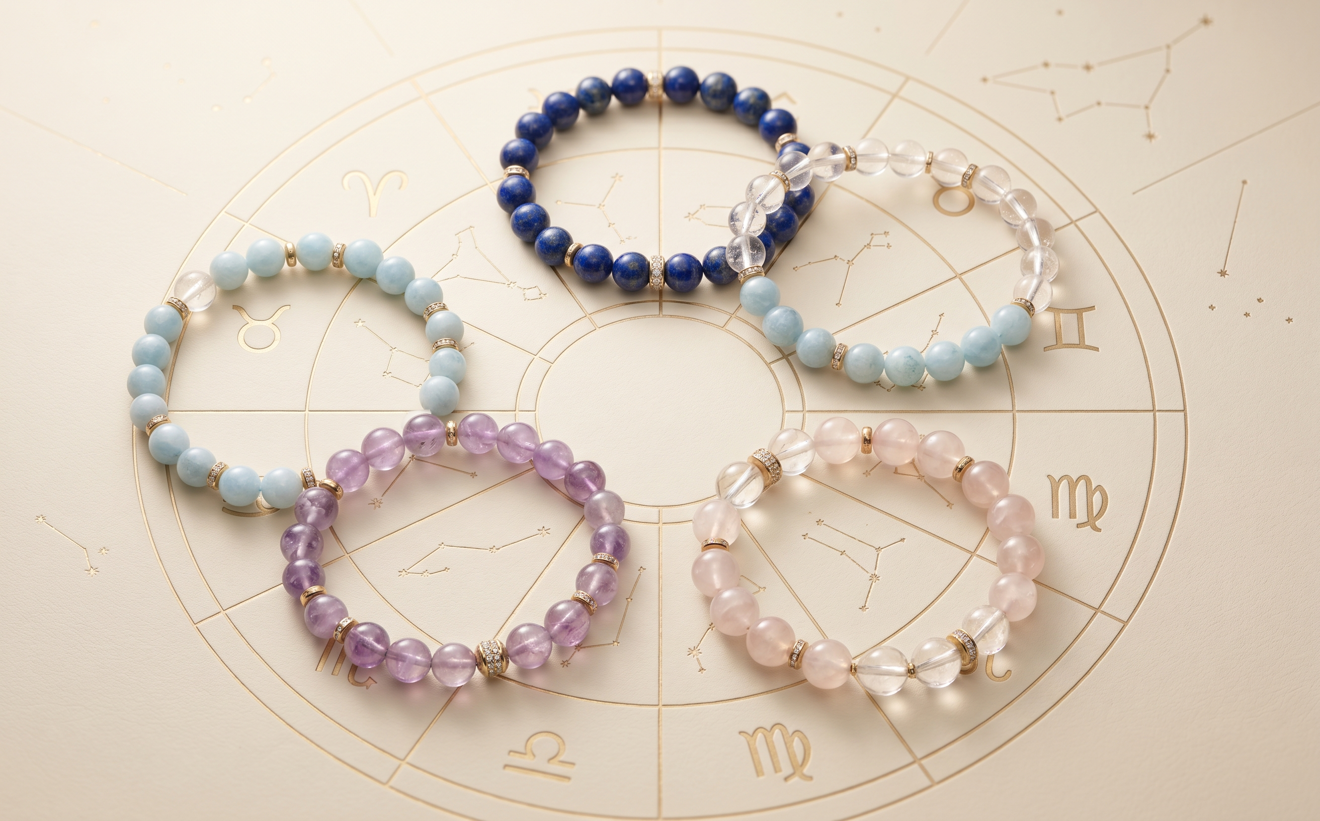 Zodiac Crystal Bracelets
