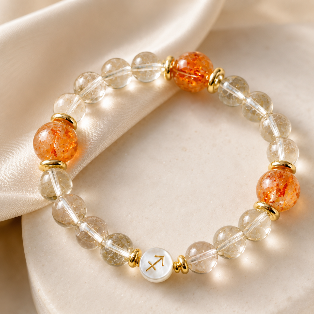 Sagittarius Flame | Gelang Kristal Zodiak Sagittarius
