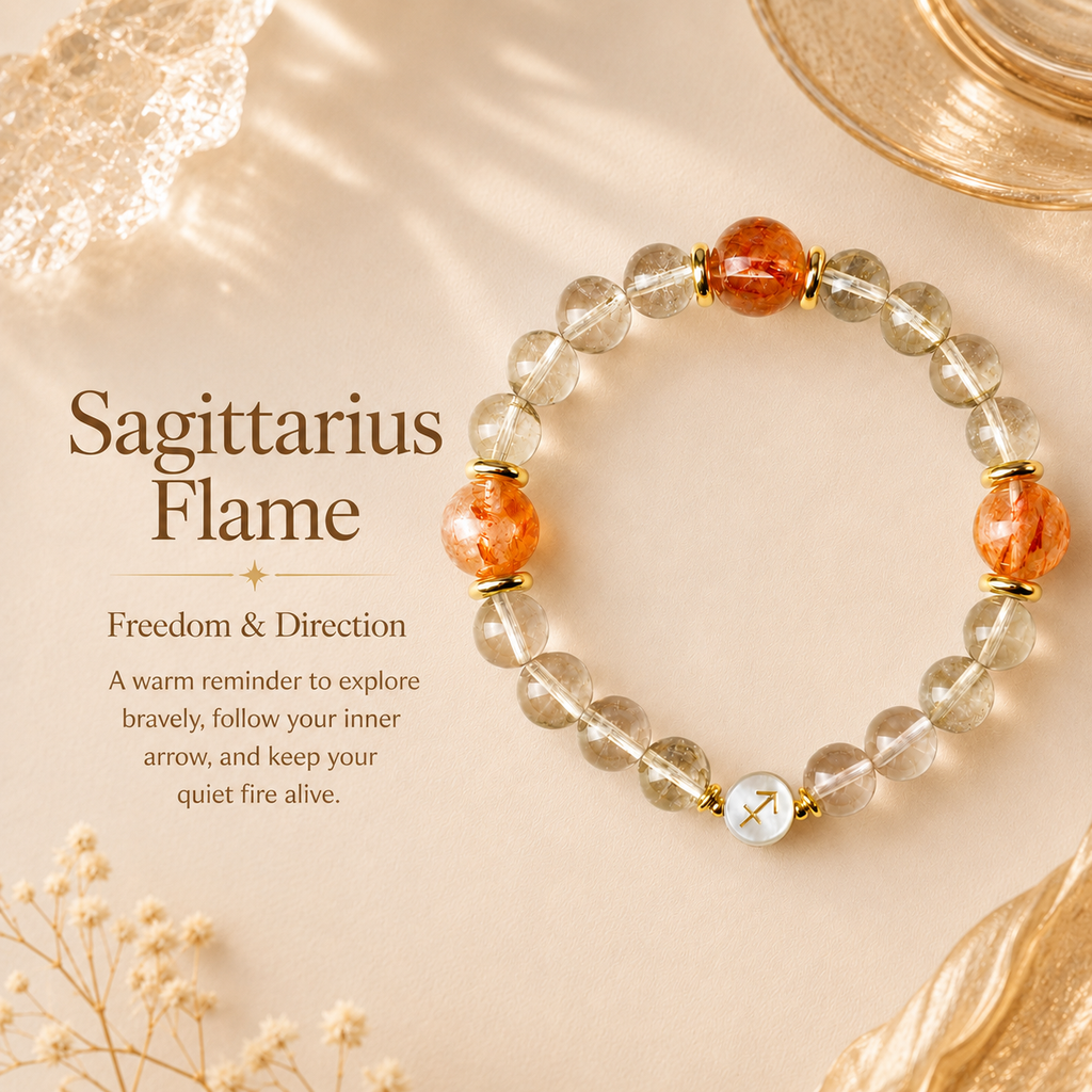 Sagittarius Flame | Gelang Kristal Zodiak Sagittarius