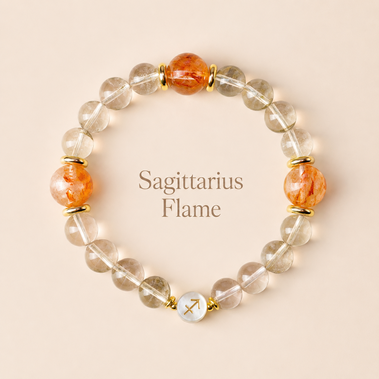 Sagittarius Flame | Gelang Kristal Zodiak Sagittarius