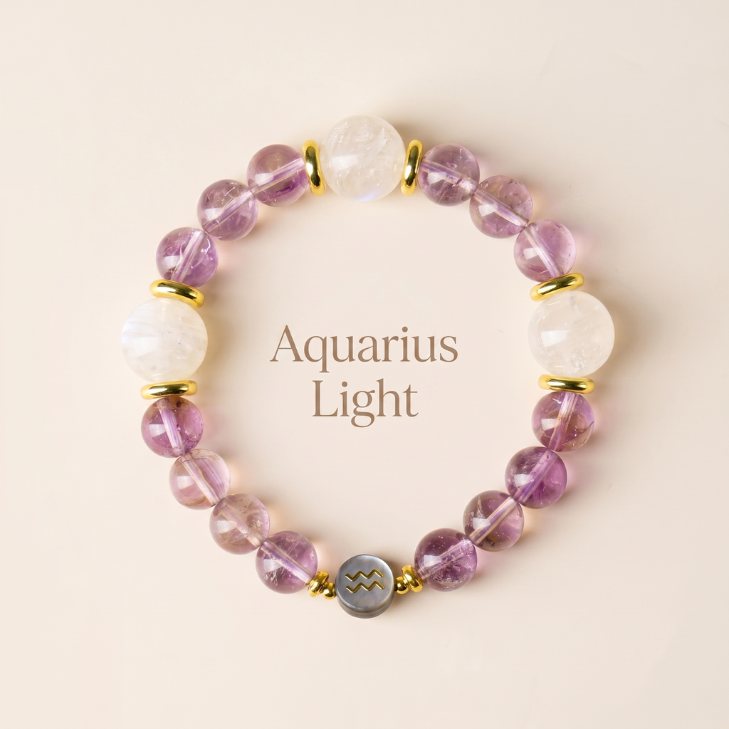 Aquarius Light | Gelang Kristal Zodiak Aquarius