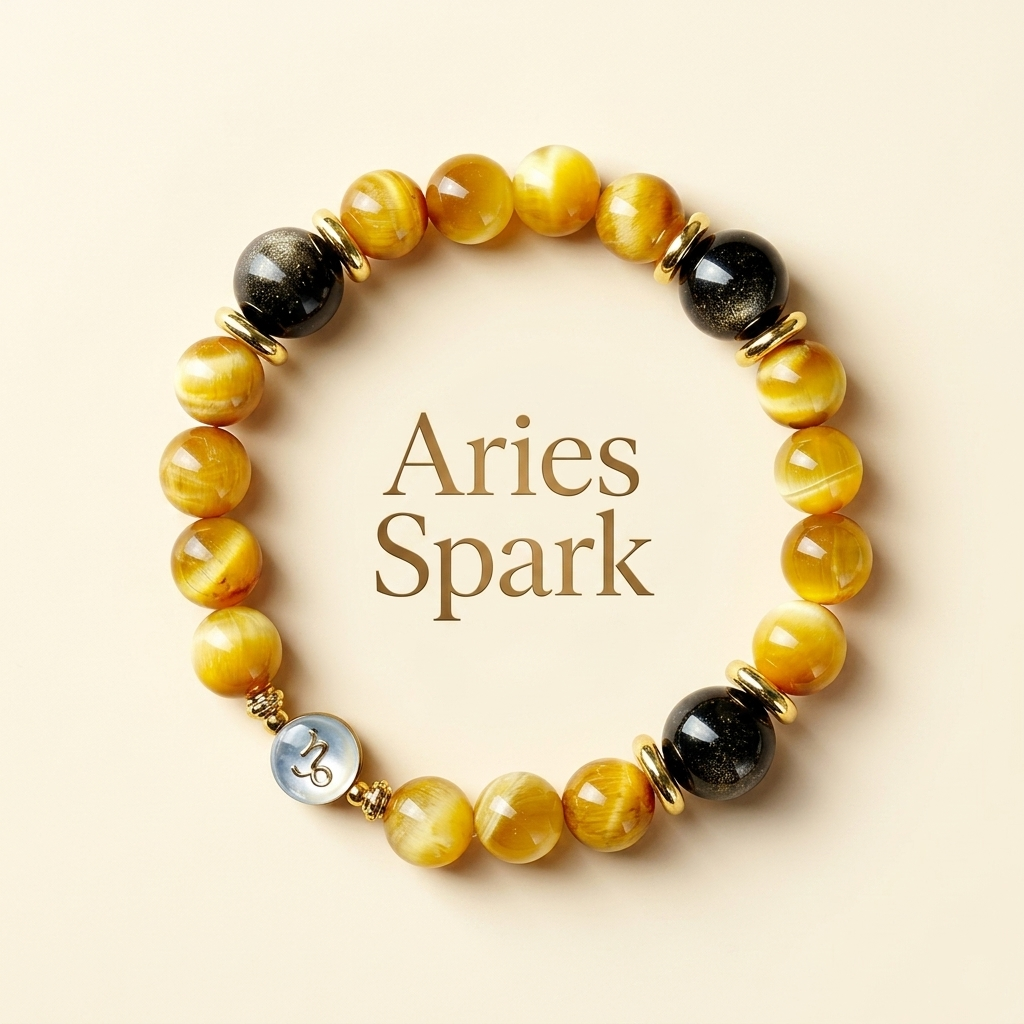 Aries Spark | Gelang Kristal Zodiak Aries