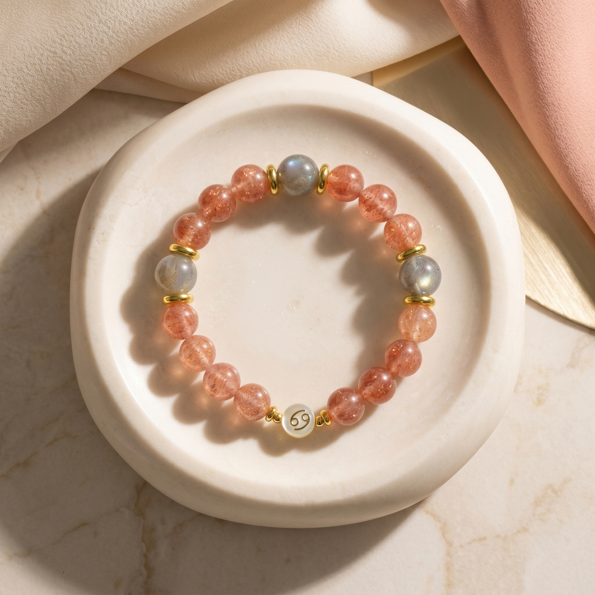 Cancer Glow | Gelang Kristal Zodiak Cancer