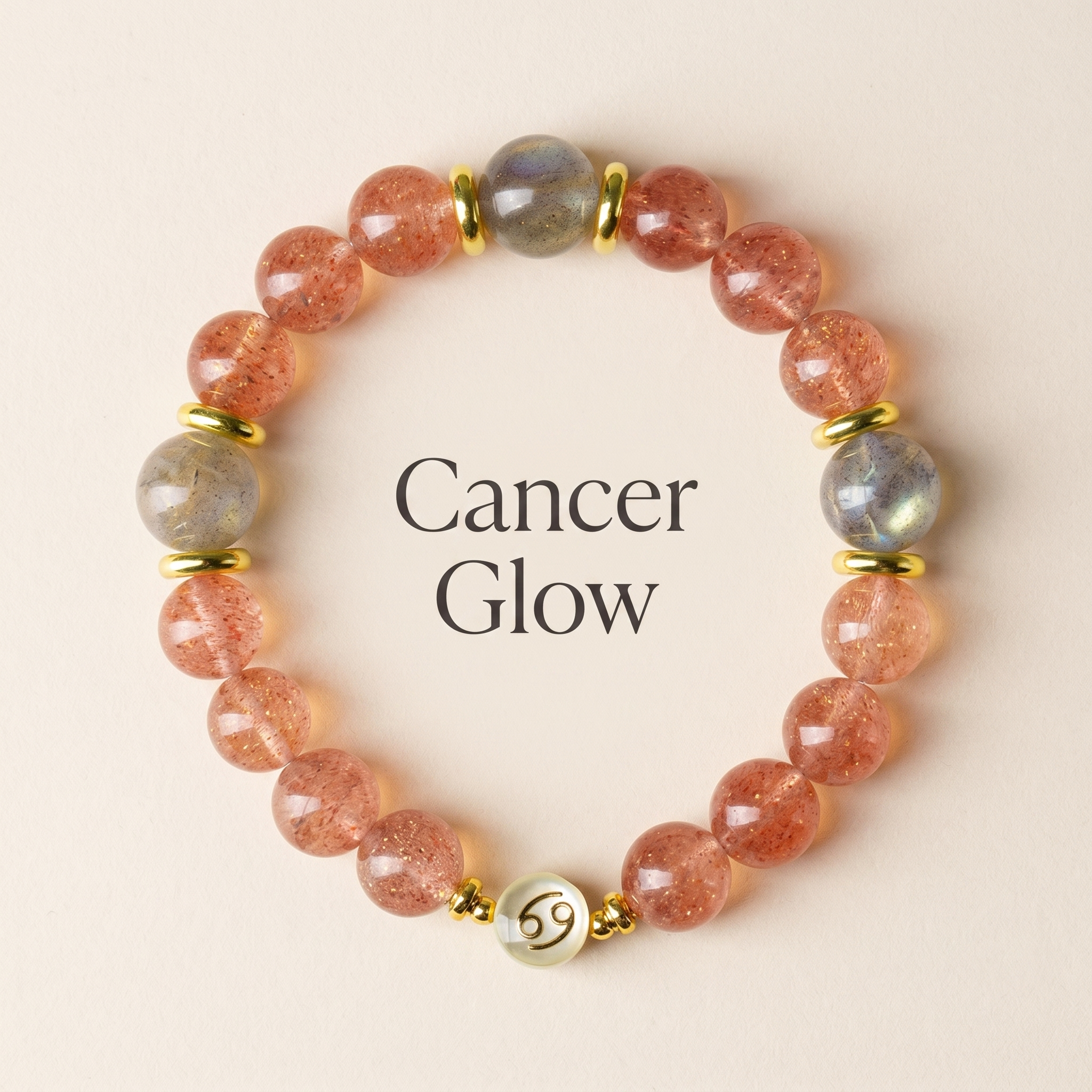 Cancer Glow | Gelang Kristal Zodiak Cancer