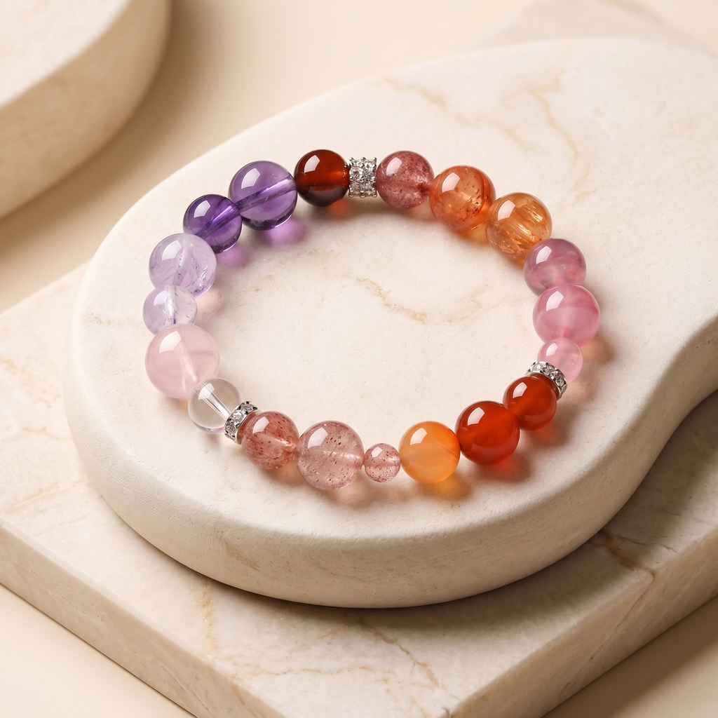 Fire Bloom | Gelang Kristal Elemen Api