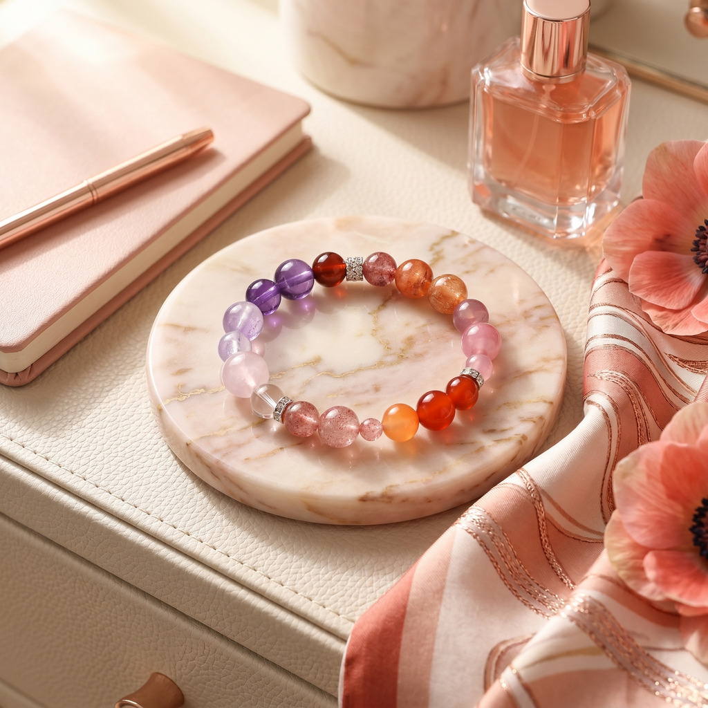 Fire Bloom | Gelang Kristal Elemen Api