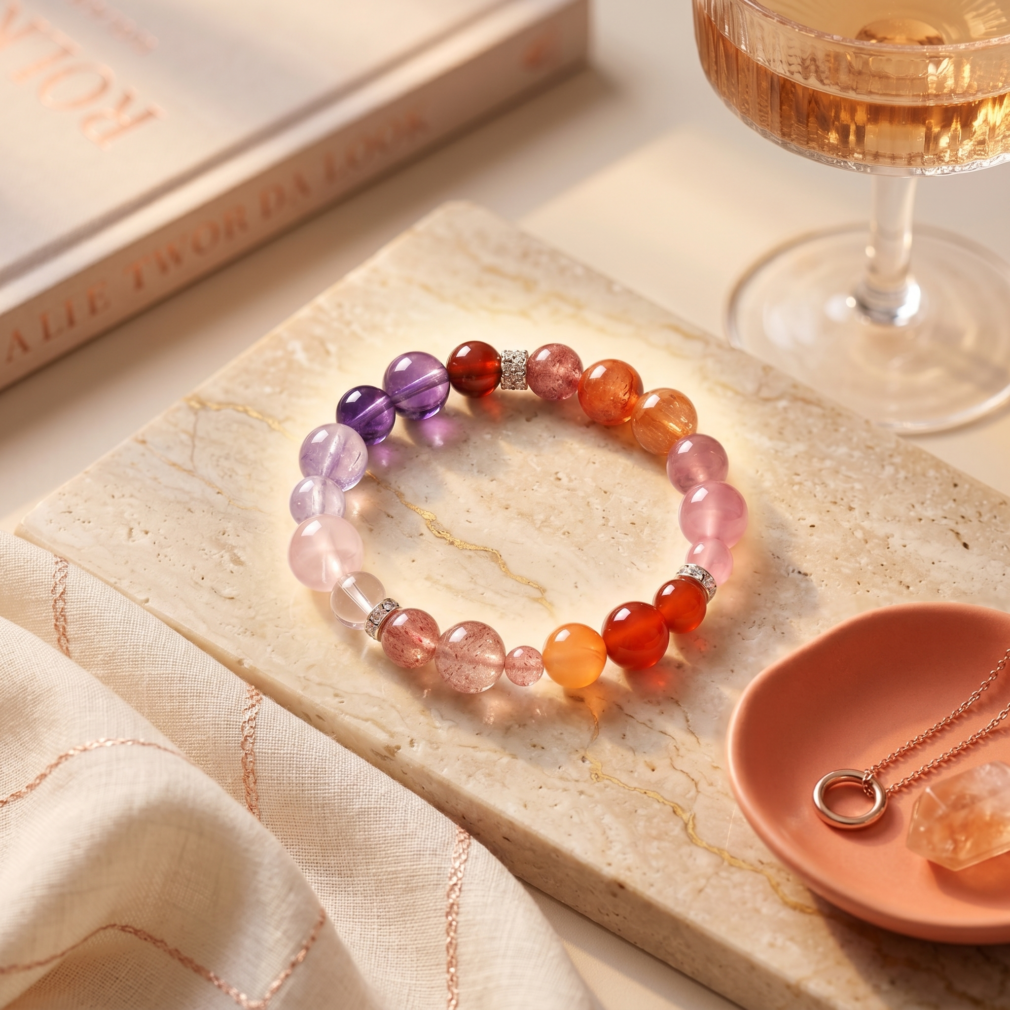 Fire Bloom | Gelang Kristal Elemen Api