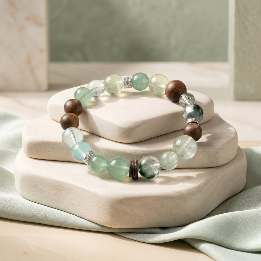 Wood Current | Gelang Kristal Elemen Kayu