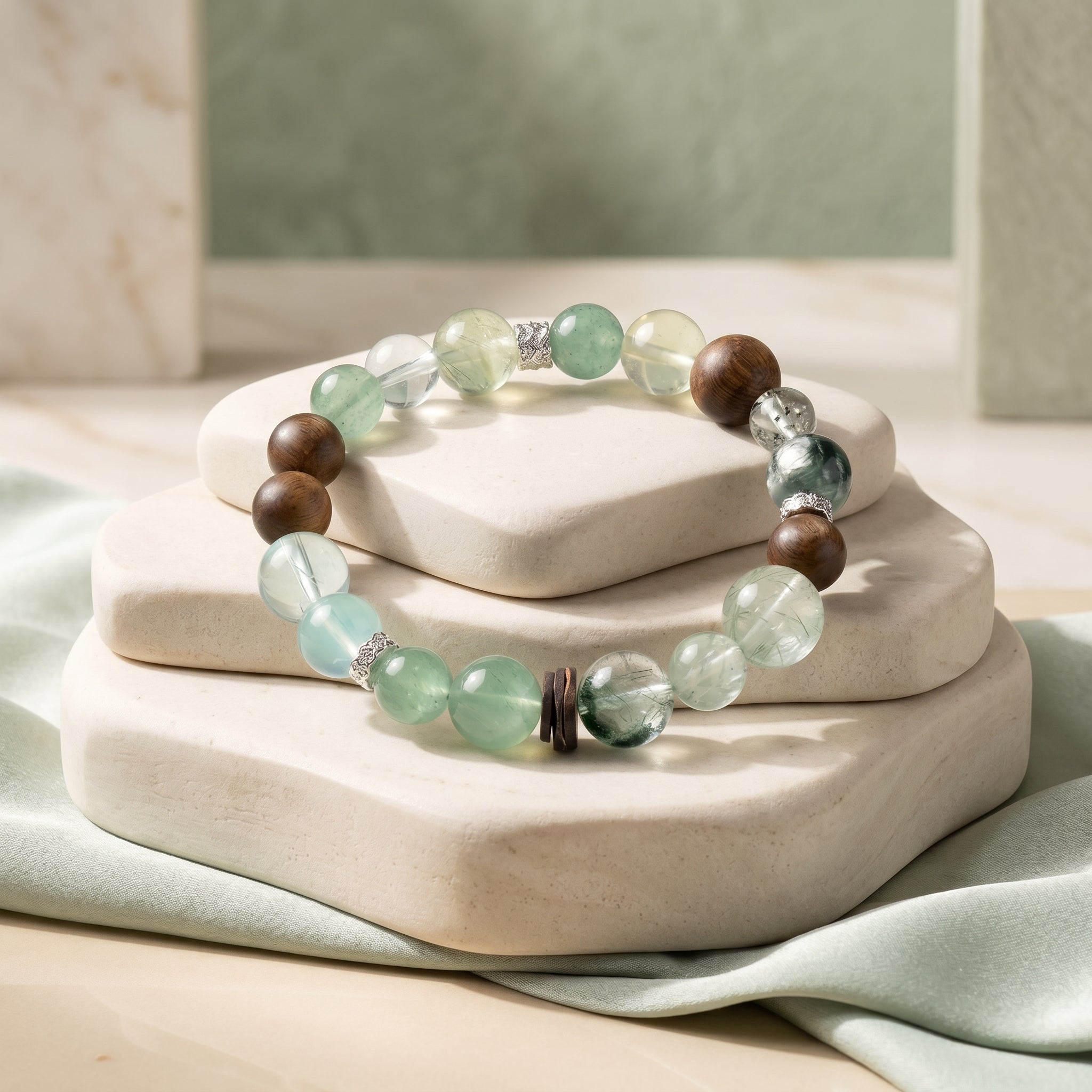 Wood Current | Gelang Kristal Elemen Kayu
